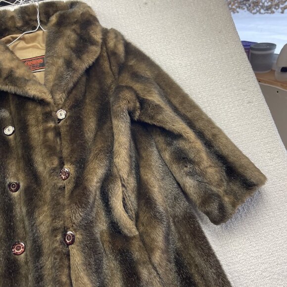 Sirbain Intl. Montreal Fur Heavy Parka Winter Coat Women's Canada Made Read - Picture 3 of 14